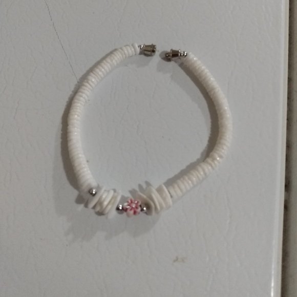 Hawaii Flower Earrings and Bracelet/Anklet - Picture 3 of 3